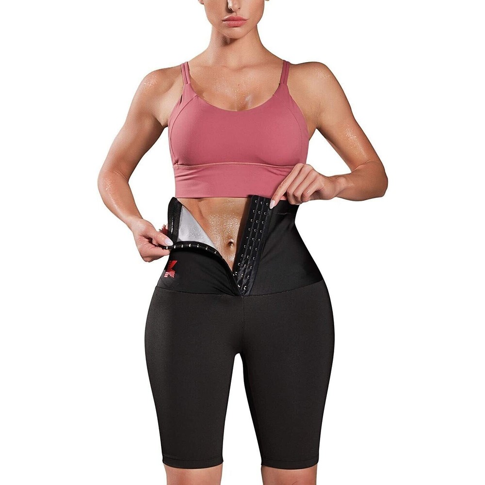KUMAYES Sauna Shorts for Women High Waist Slimming Shorts X-Large XL